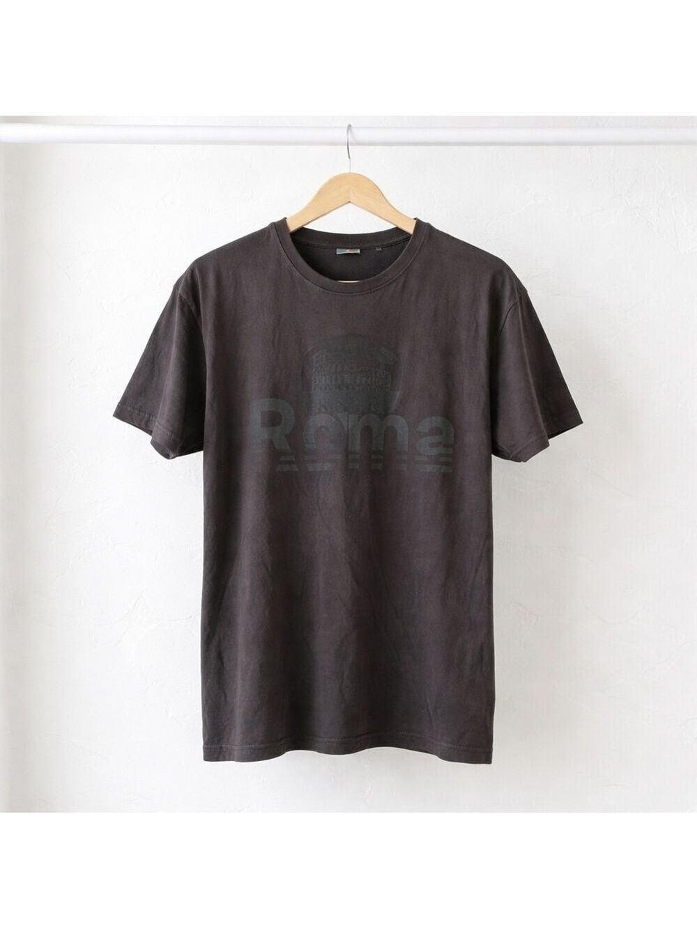 5/$25 Roma Italia Graphic T-Shirt Brown Tone-on-Tone Vintage Style Men’s XL